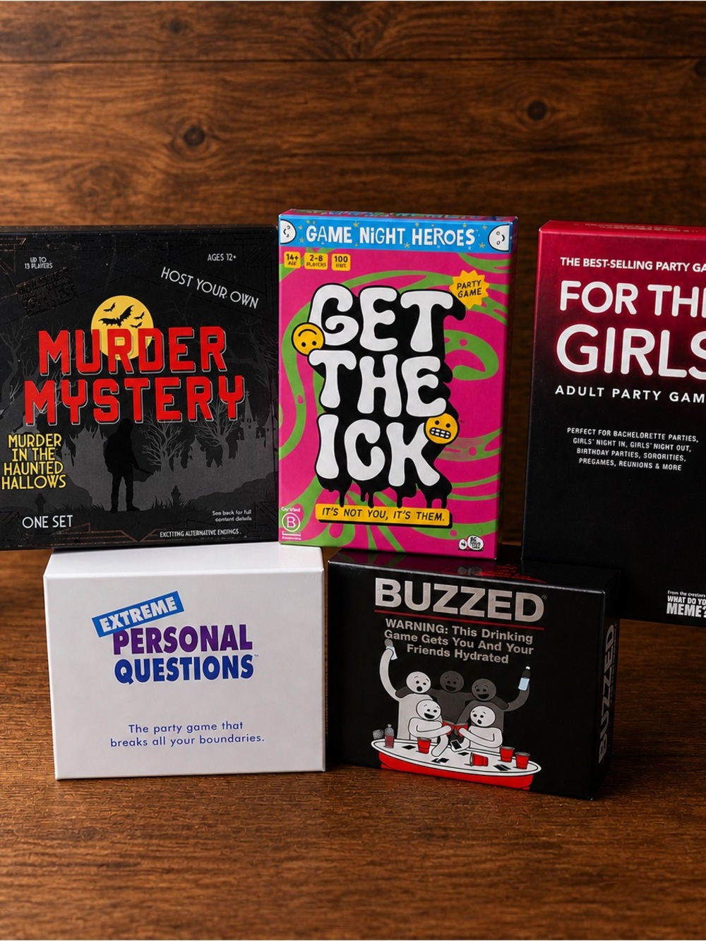 Party Game Bundle of 5 Adult Card Games